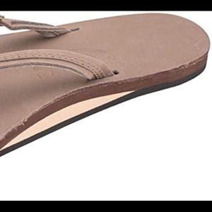 Rainbow Brown Flip Flops